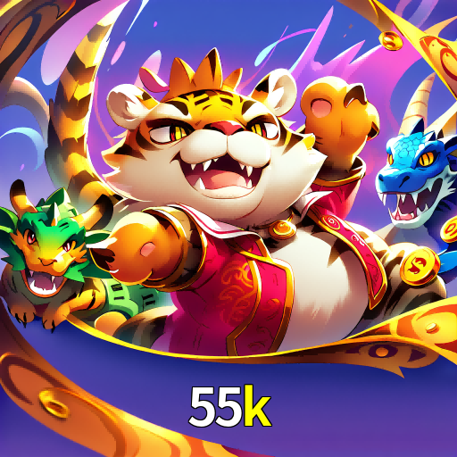 Imagem promocional da 55k mostrando a plataforma e suas vantagens